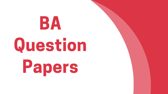 sgbau- BA previous year question papers