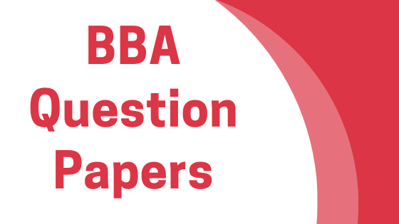 sgbau- BBA previous year question papers